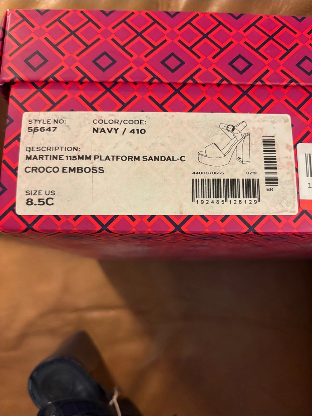 Tory Burch croc embossed